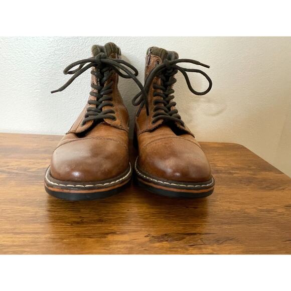 Crevo Camden Brown Leather Men's Boots - Picture 7 of 10